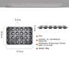 Regular style-grey-24-piece (medium size) baking pan
