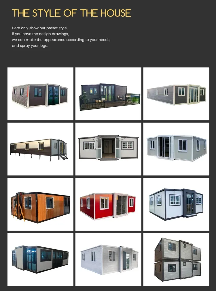 20ft 40ft Expandable Container Living House Prefabricated Tiny Foldable ...