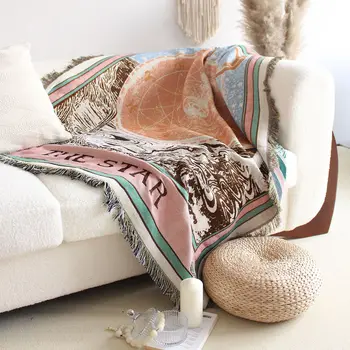 Hot Sale Home Decorative Soft Throw Native America Vintage Tassel Blanket