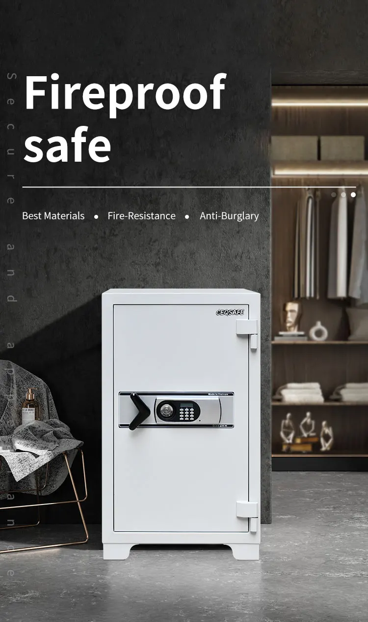 CEQSAFE Steel Furniture 2 Hours Mechanical Lock Fireproof Safe Box Security Cabinet factory