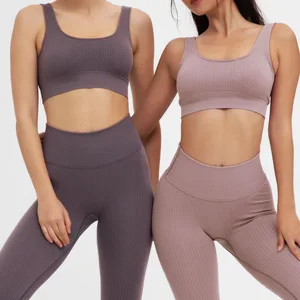 TOPKO High Quality Sexy Girls Tight Tummy High Waist Women Fitness Wear Bra Legging Seamless Yoga Set