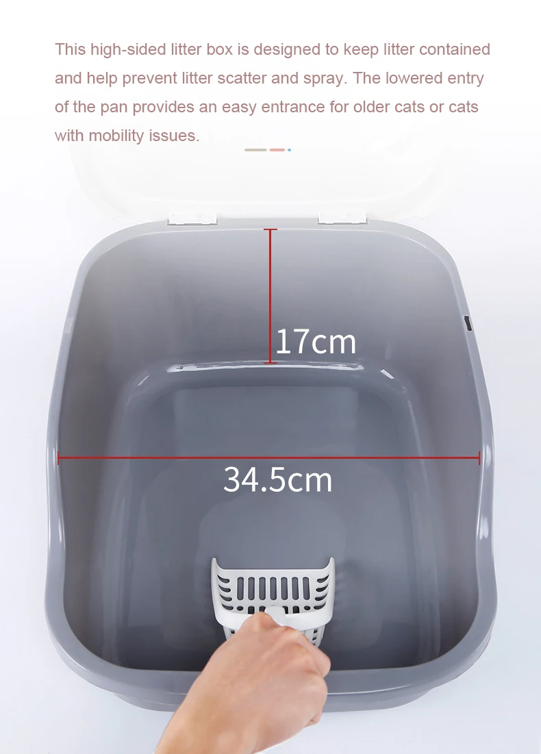 Factory Wholesale Enclosed Large Space Cat Litter Box Cat Toilet Litter