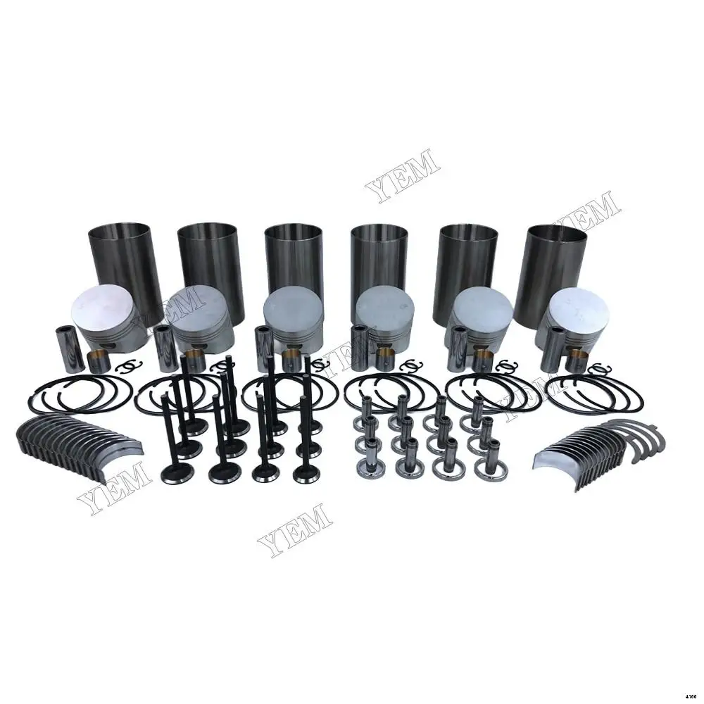 Extra Durable S2800 Repair Kit With Valve Bearings Piston Rings Liner for Kubota