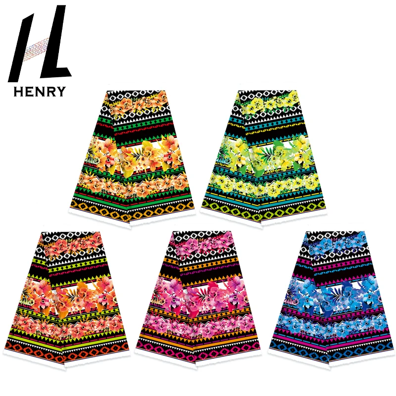 Henry Factory Direct Tribal Style Islander New Design Floral Polyester