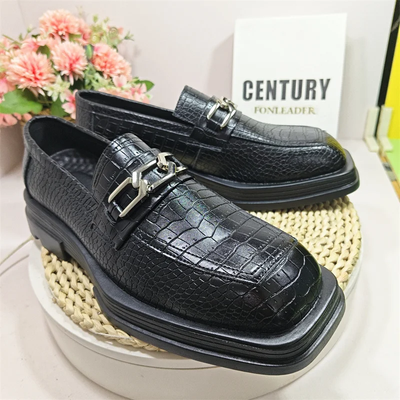 Latest Design Shoes For Men Alberto Torresi Genuine Leather Black