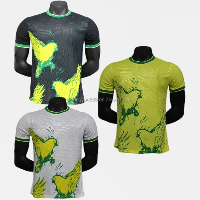 Latest 24-25 Brazil Special Edition Football Jersey Neymar Brazilian Pigeon Football Training Uniform