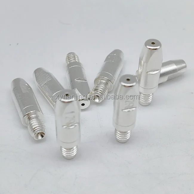 Custom Robot Welding Heavy Duty Ceramic Coated Contact Tip M8 X 50mm Custom Robot Welding Heavy Duty Ceramic Coated Contact Tip M8 X 50mm