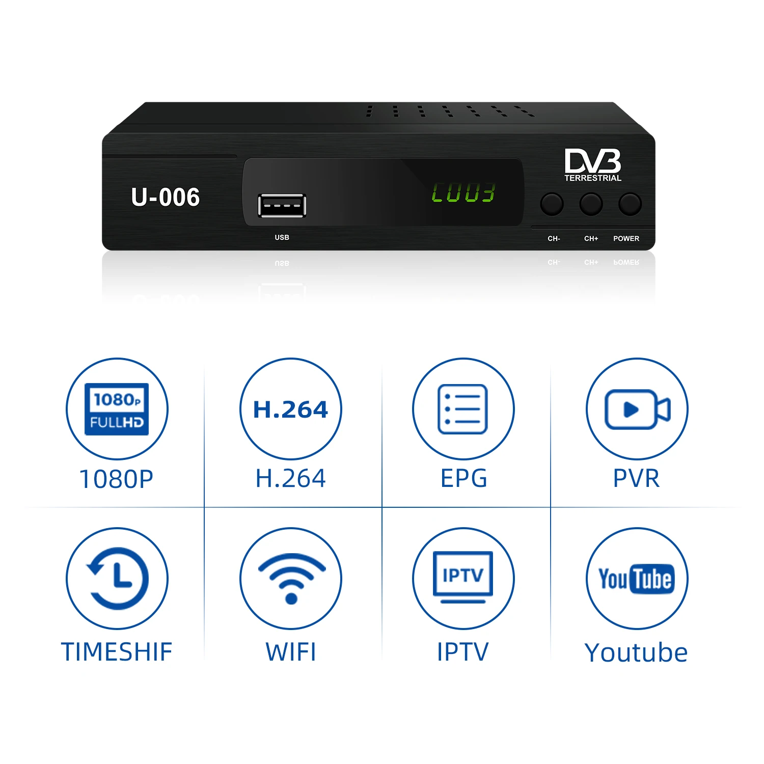 TV Channel Decoder Dvbt2 Terrestrial Digital TV Terrestrial Receiver Indonesia Dvb T2 Kaonsat DVB T2 Receiver