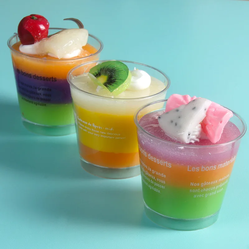 Disposable PS Mousse Container 170ml Christmas Printing Pudding Plastic Cup