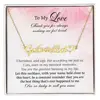 Collar de oro + caja de regalo con tarjeta