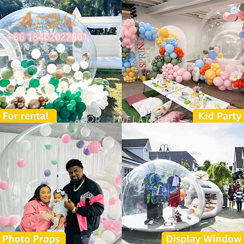 Inflatable Bubble House Igloo Dome Tent Luxurious Inflatable Bubble Tent Party Rental Bubble