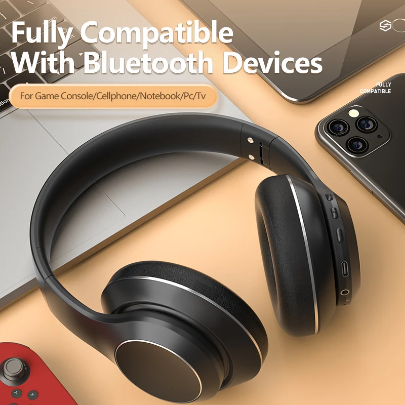 BH15 Nice Design Low Power Consumption ANC Wireless Headphones Bluetooth Earphones Build in Mic Factory Price