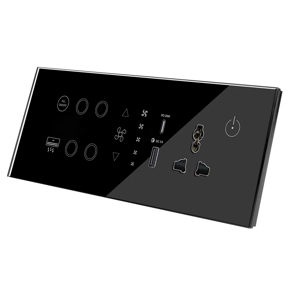Factory Direct Sales Multifunctional Smart Switch Oem/Odm Smart Wifi Switch Usb+Type c Interface Intelligent Switch Socket