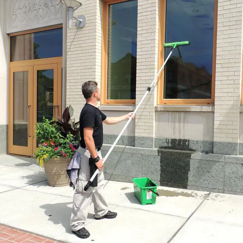 Professional janitor supplies high rise window cleaning tool aluminum telescopic pole supplier