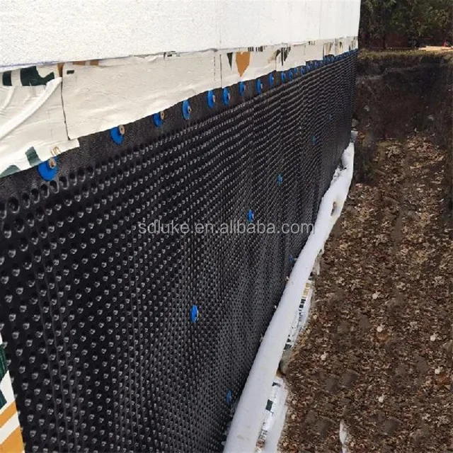 Waterproofing Composite Hdpe Dimple Drainage Board Plastic Drainage