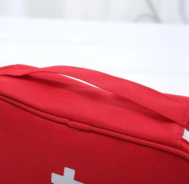 Custom LOGO Emergency Oxford Zipper Medical Bag Empty Survival First aid Pouch Handled Bag supplier