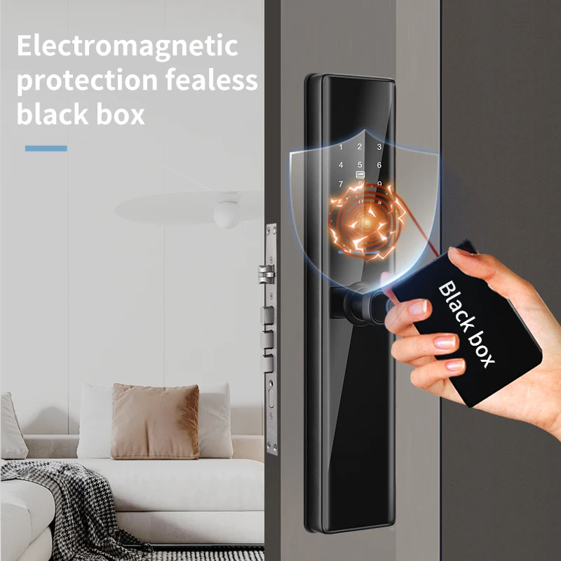 Cerraduras Inteligentes Finger Print Lock TTlock IC Card Passcode Electric Handle Lock for Home