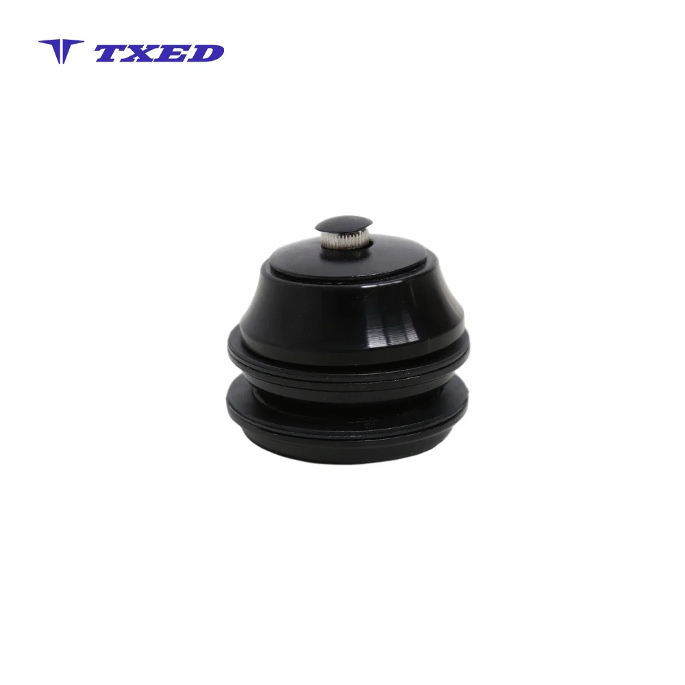 ZhiQing H115M-1 Threadless Aluminum Mountain Bike Headset 9-Piece 28.6/44/30mm Star Nut Set Rust Resistant Polished