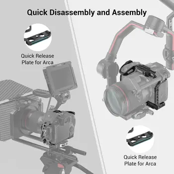 SmallRig Aluminum Alloy Streamlined Structure for Canon R5 R6 R5 C 3233B detail image