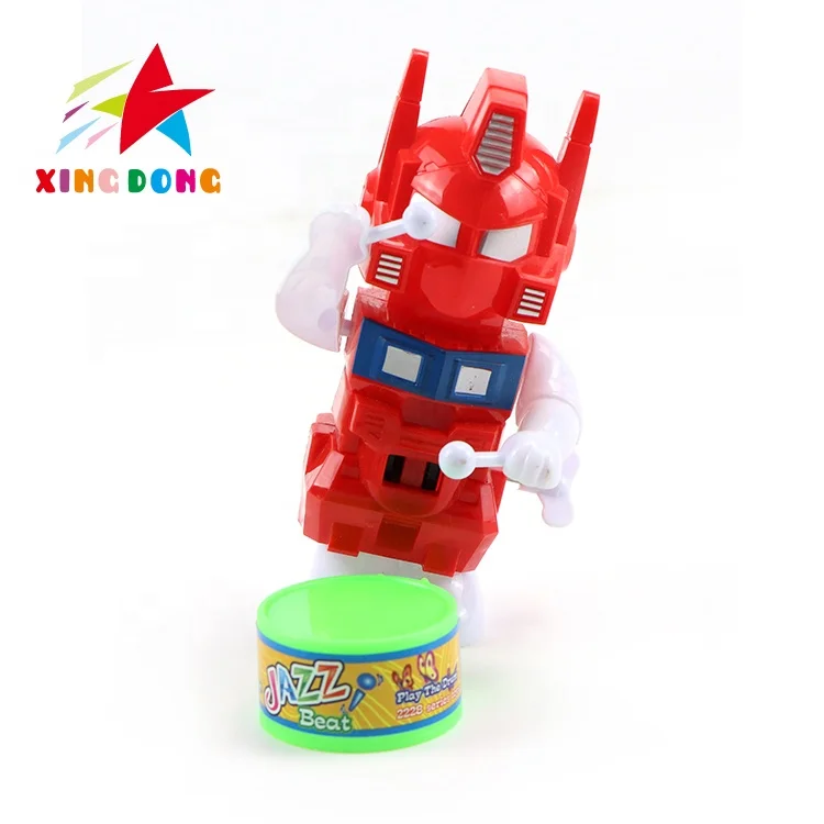 Wholesale custom wind up toys cute mini cartoon boy beat a drum winding machine drum