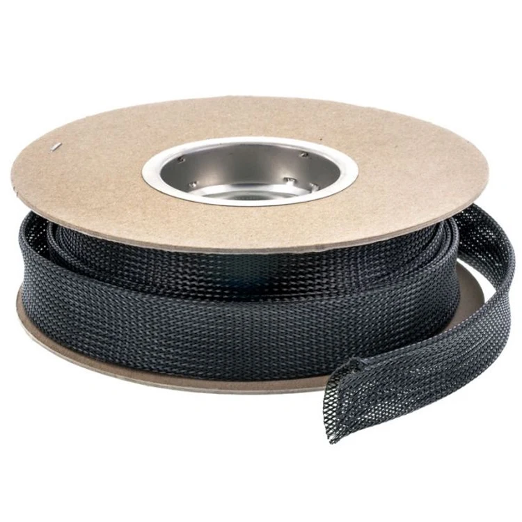 Flexible Rodent Resistant Cable Sleeve Expandable  Split Cable Wire Harness Braided Wrap Sleeve