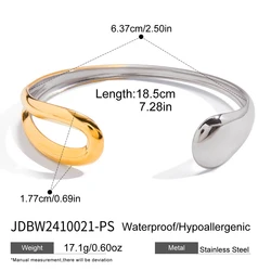 Bracciale Rigido Oro Martellato Canevinka - Stile Boho Chic Regolabile - Gioiello Donna Largo E Sovrapponibile