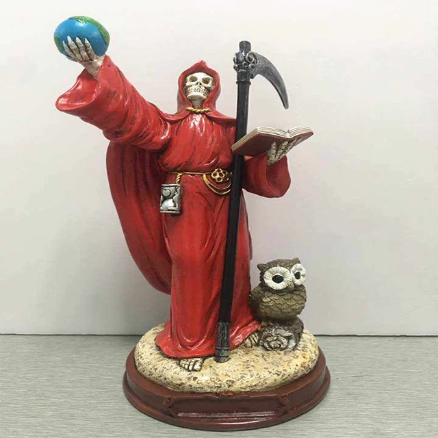 Hoolum（デッドストック）　赤西ミサンガ Santa Muerte Roja Estatua Chico / Red Holly Death Miniature Statue