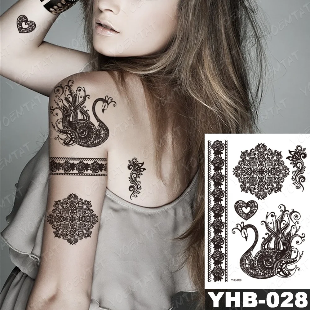 Sage Goddess Beautiful Metallic Bracelet Tattoos for adornment