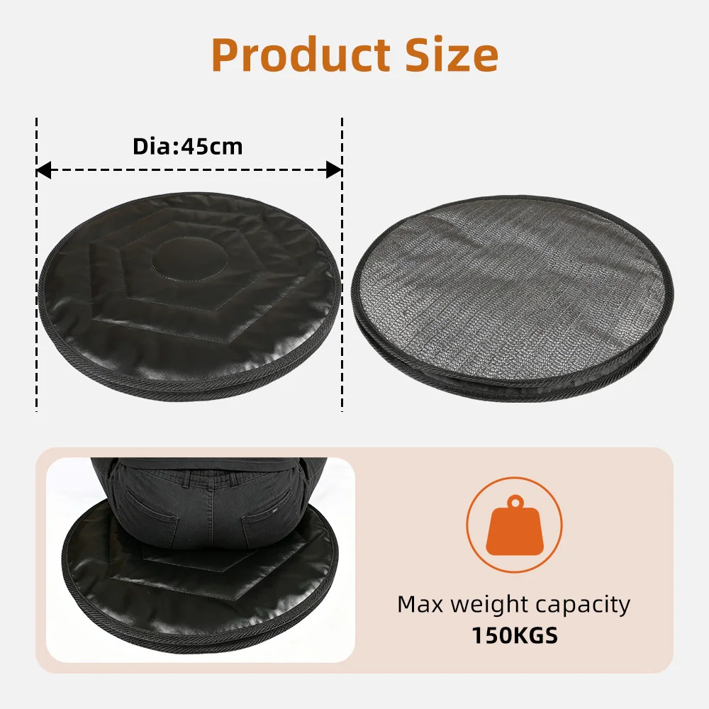 Wholesale Multi-Functional Round Rotating Car Seat Cushion Portable Sw - product detail 5