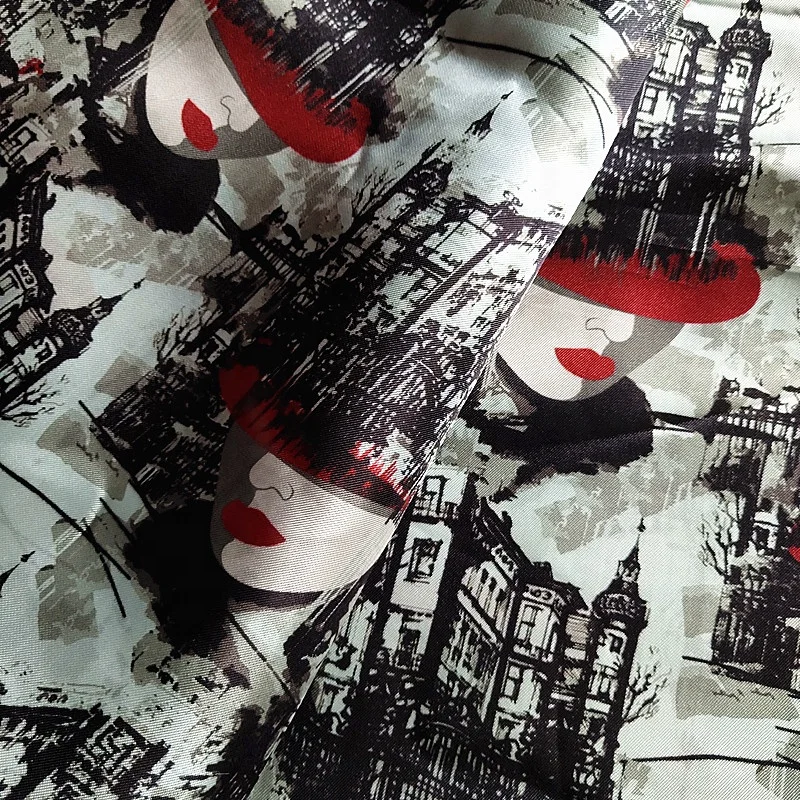 Высококачественная 100% вискозная ткань с принтом, дышащая Антистатическая подкладка, костюм, куртка с принтом, индивидуальный дизайн