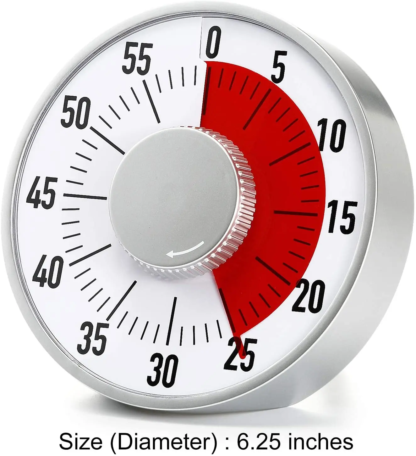 Round Mechanical Countdown Timer,Classroom Visual Timer,Kitchen Timer ...