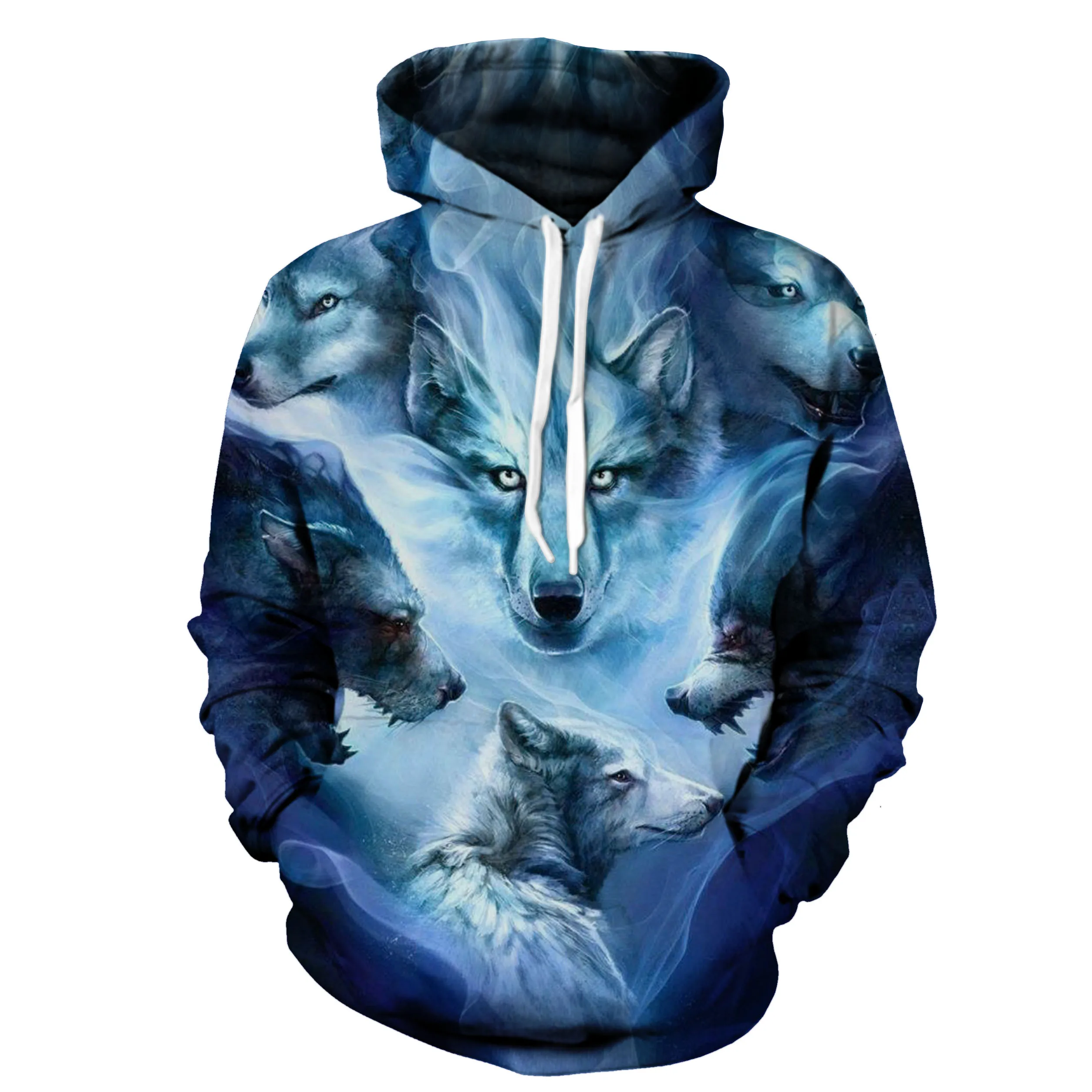 Brand Wolf Full Sleeve Hoodies Cute 