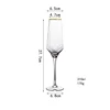 Verre à champagne diamant vertical bordé d'or