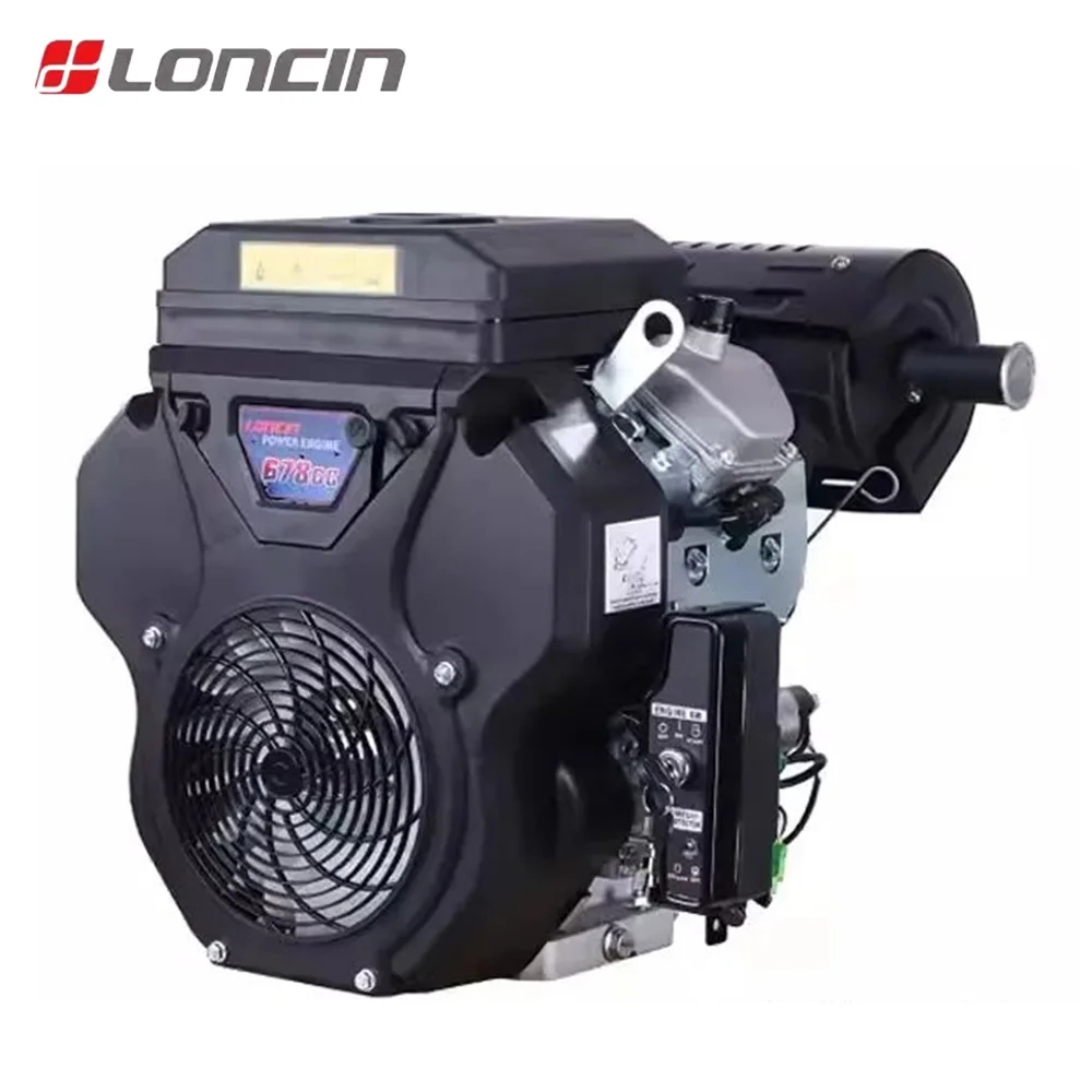 Loncin 2V78FD 678CC 22HP Horizontal Shaft Gasoline Engine for