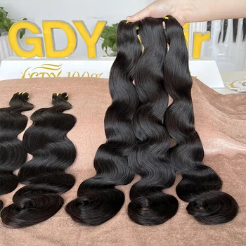 Raw Vietnamese Body Wave Hair Bundles 18 display picture 2