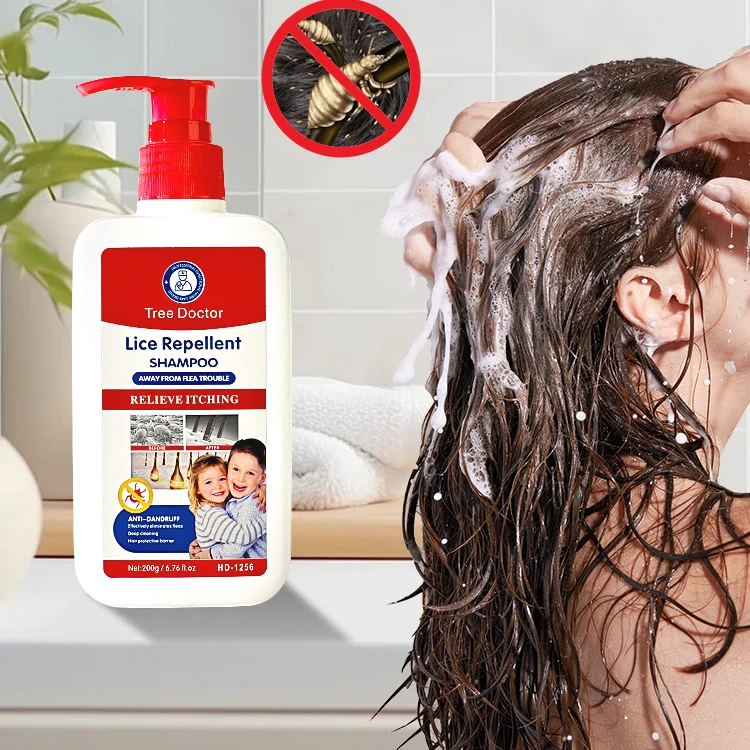 New Arrival 200mL Cleanse Scalp Relieve Itching Head Lice Treatment Shampoo Kills Lice and Louse Eggs Hair Shampoo With a Comb