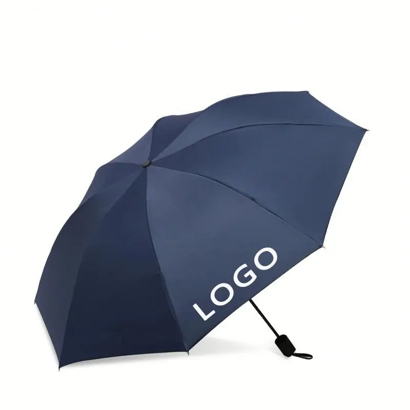 Cheap Modern Mini Sun Folding Umbrella, Light Fold Portable Outdoor Sun Protection Umbrellas with Logo
