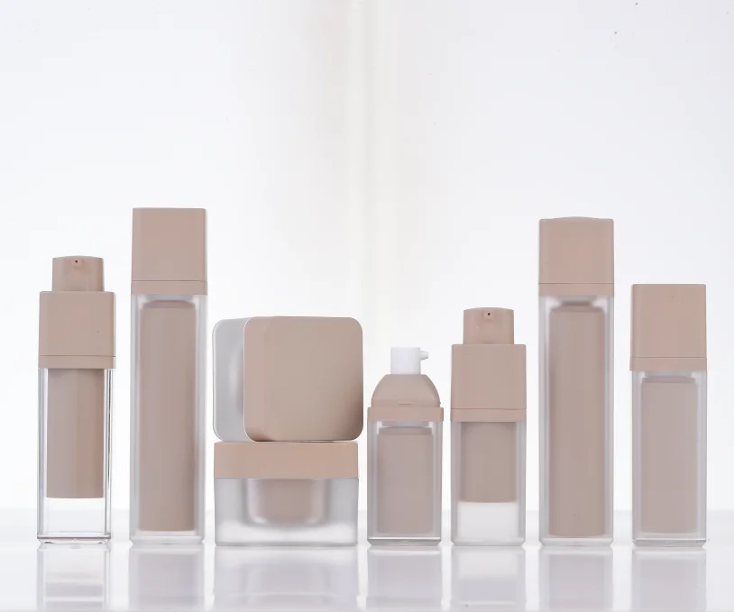 Empty 15ml 30ml 50ml Frosted Cream Cosmetic Lotion Resistant Luxury Plastic Acrylic Airless Pump Bottle With Pump