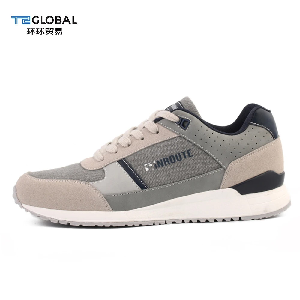 Классические зимние мужские повседневные замшевые кроссовки Odm ручной работы, Серые кроссовки