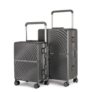 Unisex Stylish & Fashionable 4-Wheel Spinner Luggage Set Durable PC Material All-Gender Business Travel Essentials