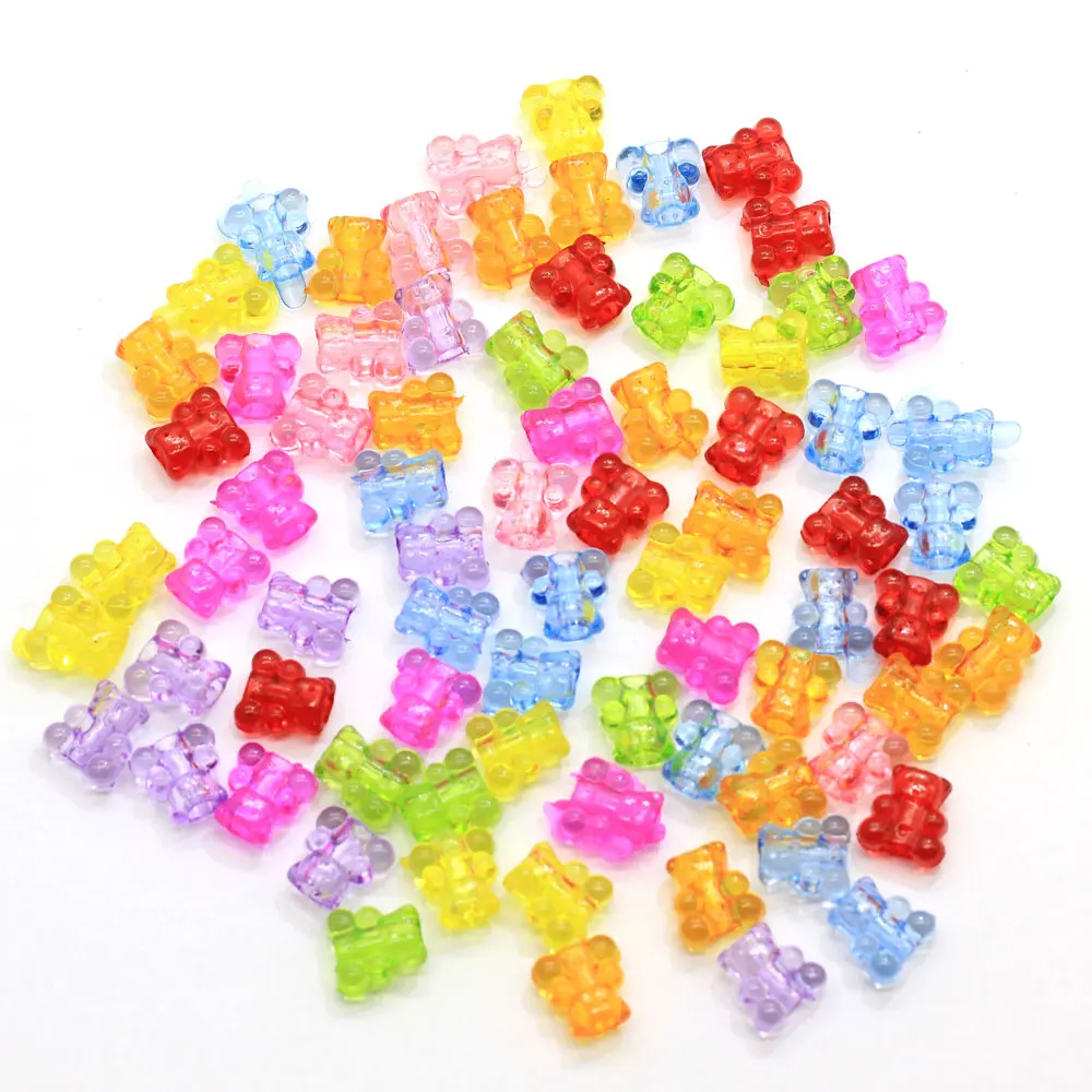 gummy bear beads transparent cartoon beads