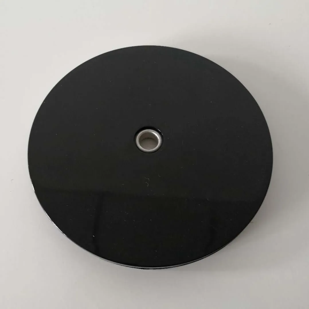 
 6 дюймов черный 360 градусов пластиковая вращательная настольных подносов 