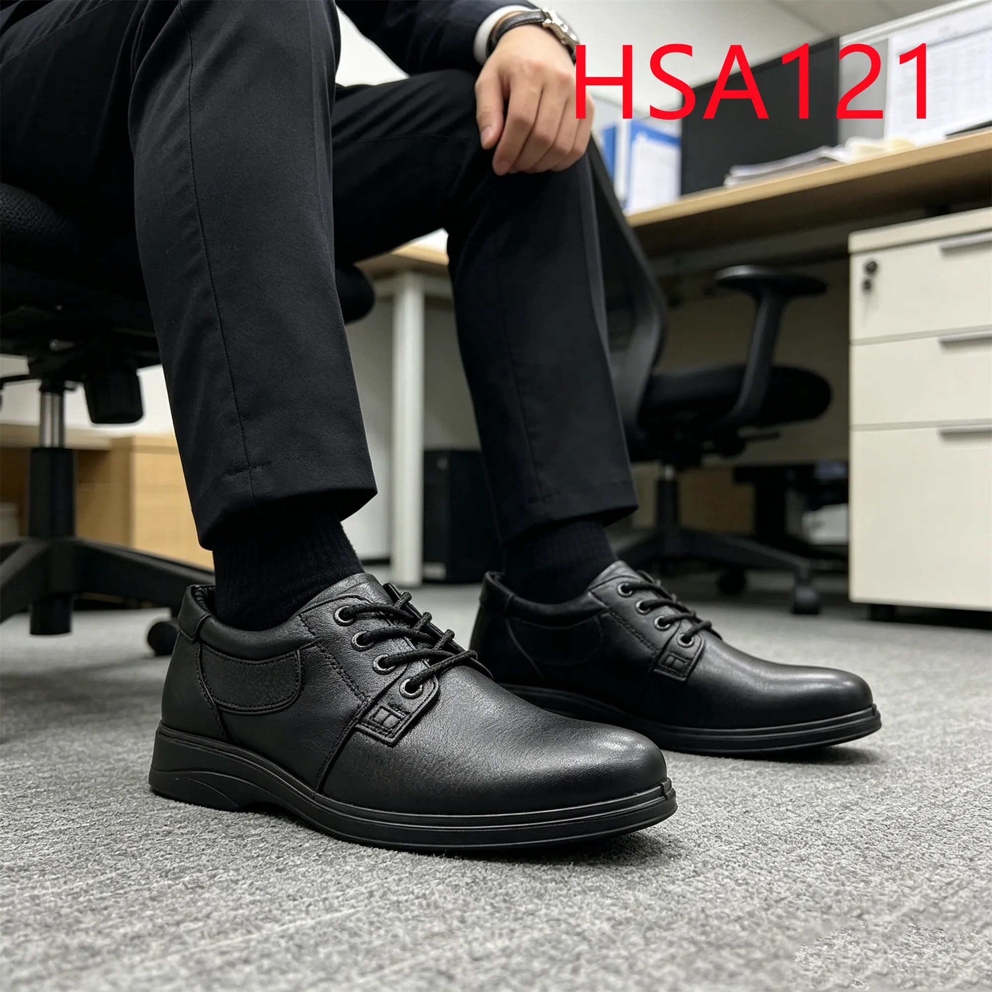 HY,Great Value Best Embossed Leather Crease-proof Dress Shoes Qatar Popular Wipe Clean Lace-up Hua Singh Office Shoes HSA121