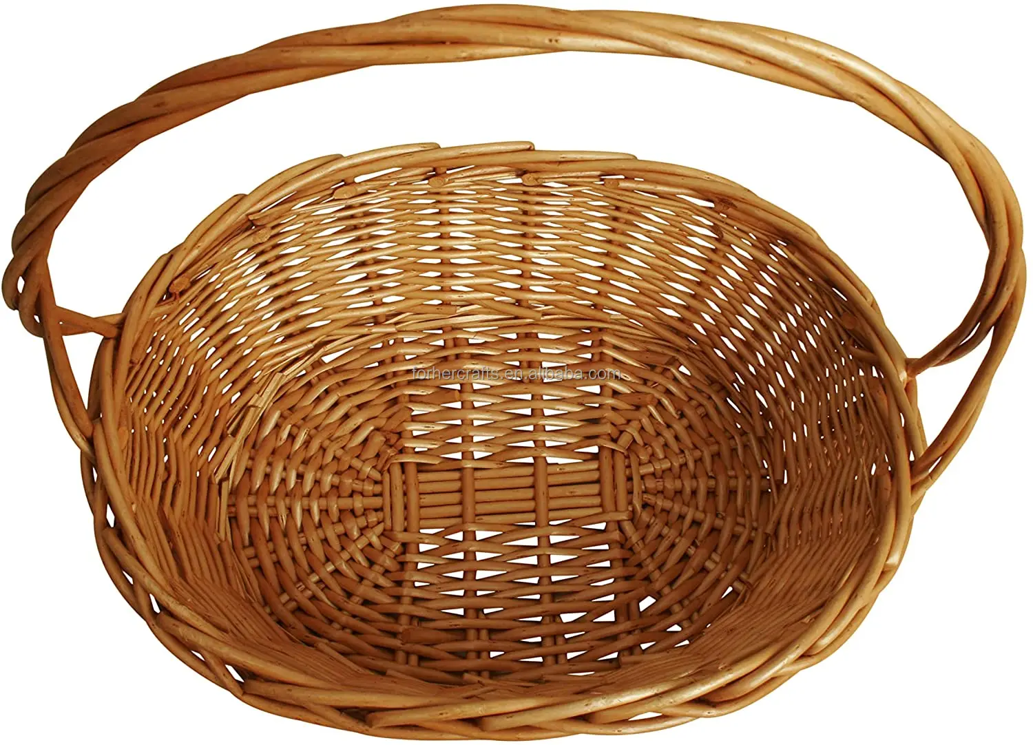 Wicker Woven Basket,Multipurpose Natural Willow Basket With Handle For