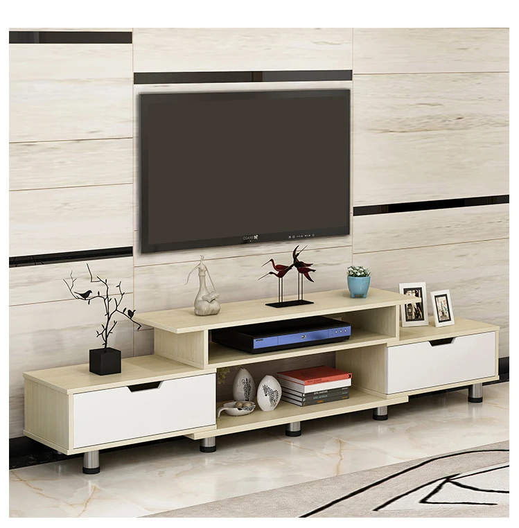 Simple Modern Retractable Solid Wood Bedroom Nordic Tv Cabinet Coffee ...
