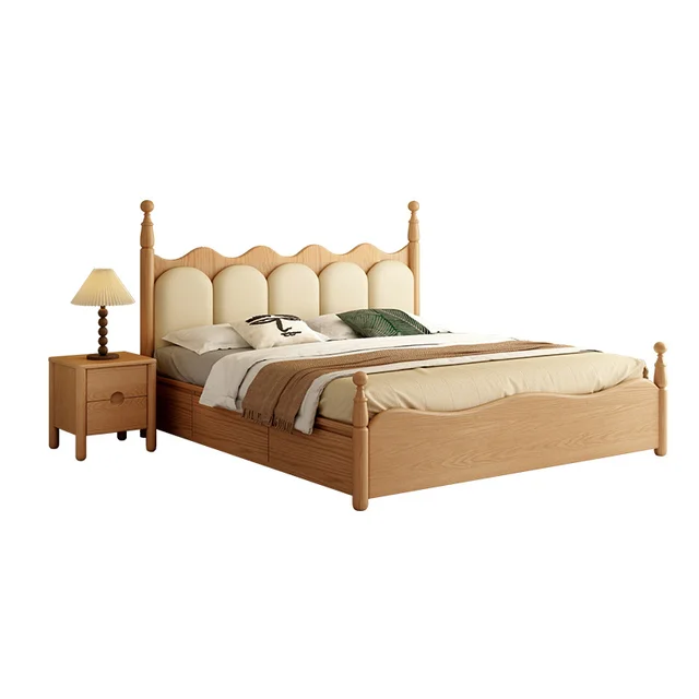Crown children solid wooden bed