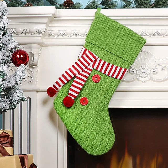 Christmas Home Decoration Kids Christmas Stocking Plush Christmas Stocking for Kids