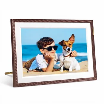 For WiFi Digital Photo Frame 15.6 Inch 1280x800 32GB Full HD IPS Touch Screen Auto Rotate Share Photos/Videos Music Alarm ABS