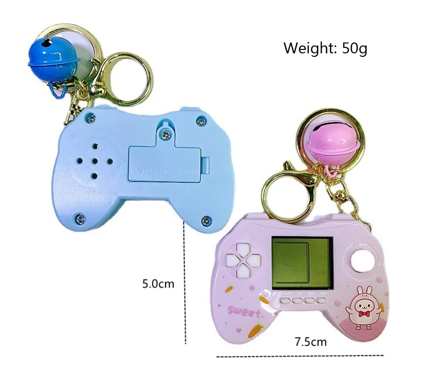 Mini Gaming Console Handheld Game Players Electronic Games Machine Fun Birthday Keychain Gift for Children 2024 New