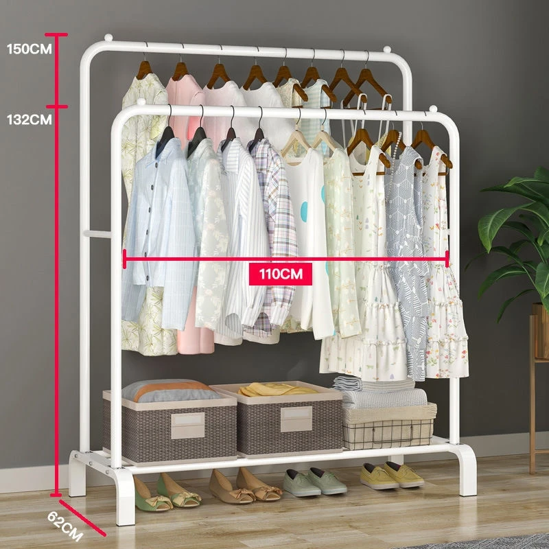 Wholesale Stand Hanger Floor Standing Sliding Clothes Rack Clothing ...